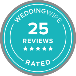 WeddingWire 25 Reviews Award