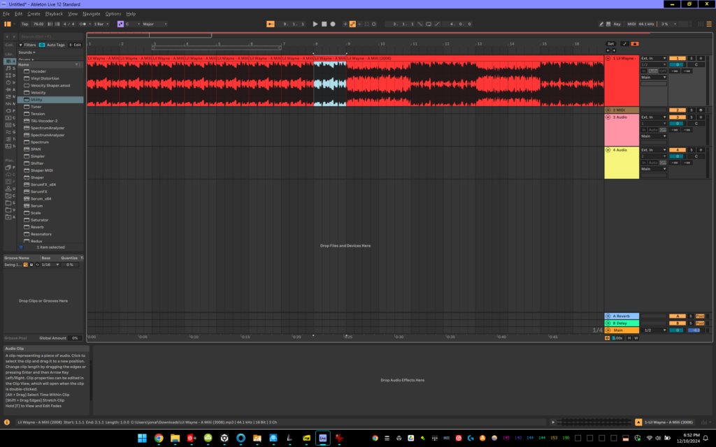Splitting and Rearranging Clips