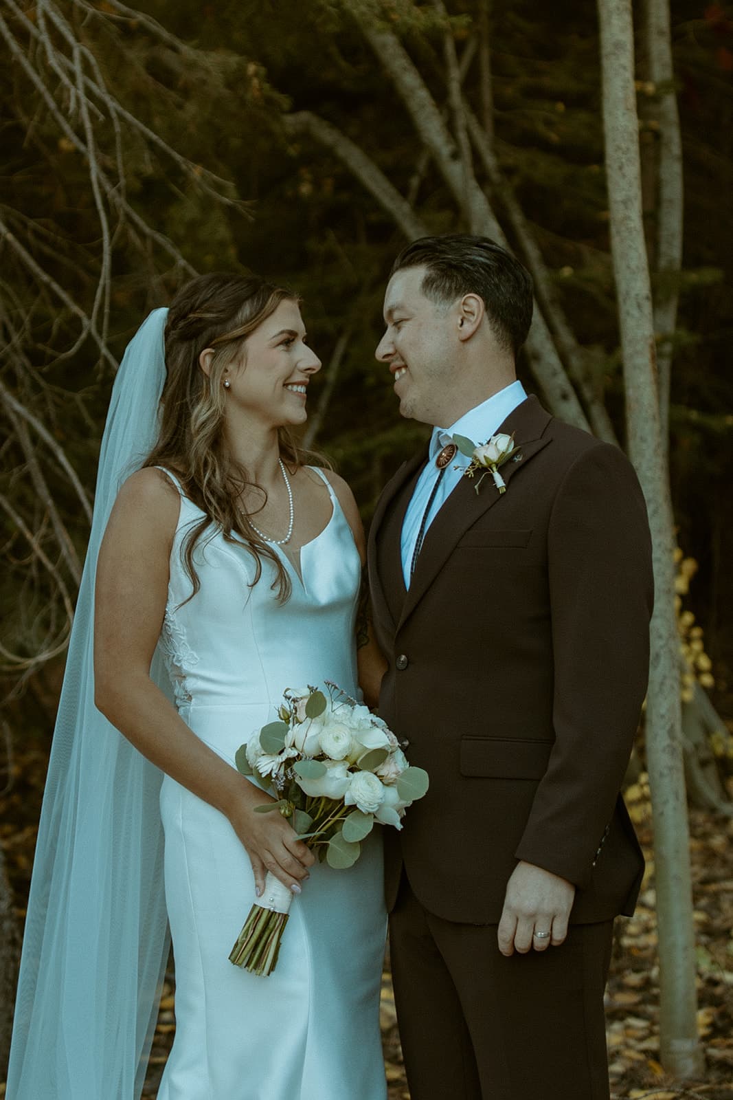 Devin & Emily's first look moment - DJs In Reno wedding