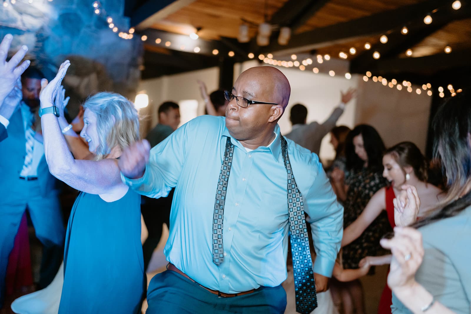 Wedding guest dancing at Reno wedding reception - DJs In Reno