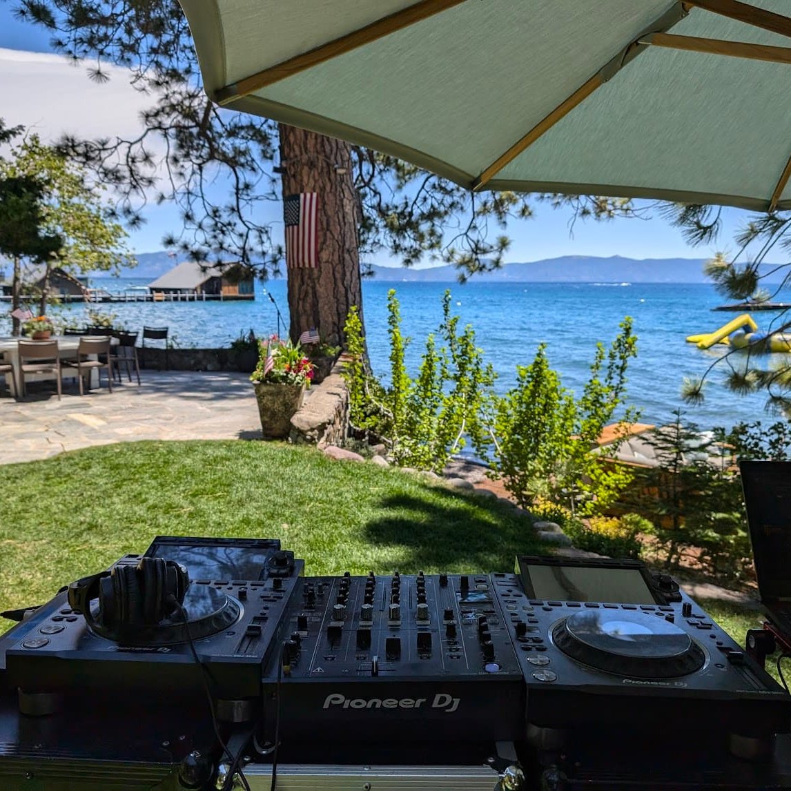 DJ Jon playing music for a premium special event in Tahoe City, a service offered by this Reno DJ company.
