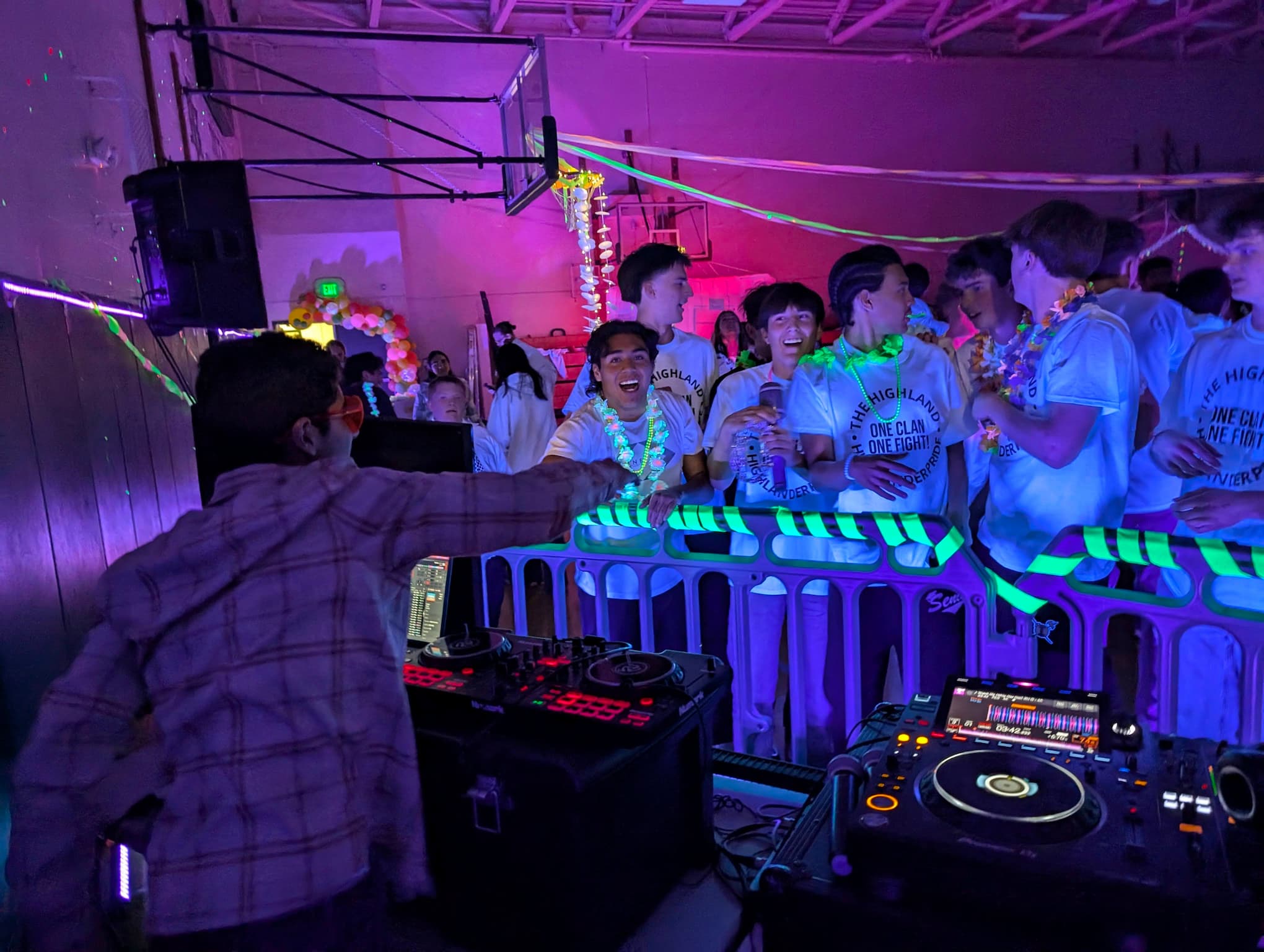16 year old DJ Mastan DJing for Incline High School Snowcoming Dance