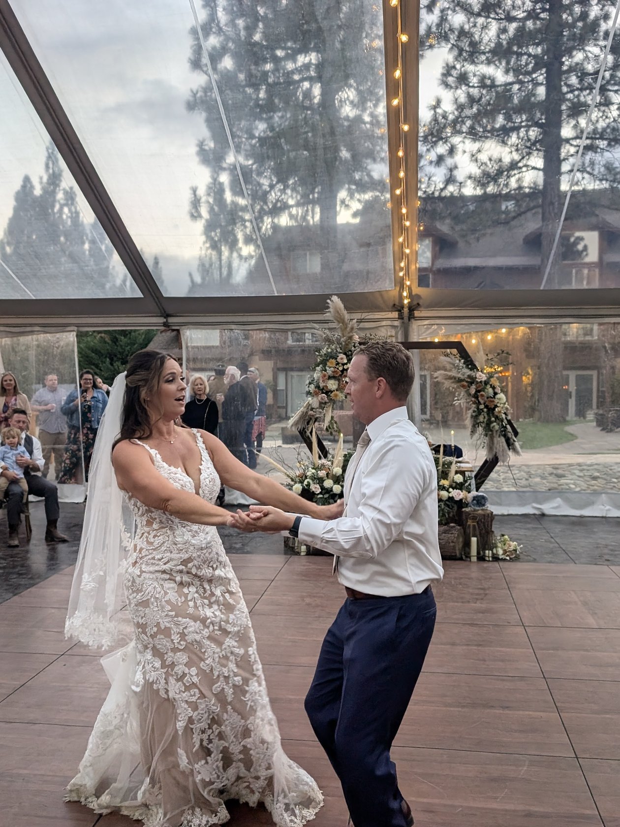 Molly & Matt's wedding at Chalet View Lodge, Portola, California - DJs In Reno